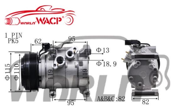 97701B4000 کمپرسور AC خودرو برای هیوندای I10 برای گرند هاتبک برای گرند سدان WXHY036