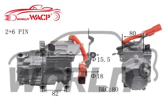 OEM 042200082084 0422000621 کمپرسور AC اتومبیل الکتریکی برای تویوتا پریوس برای لکسوس CT200H 1.8 WXHB004