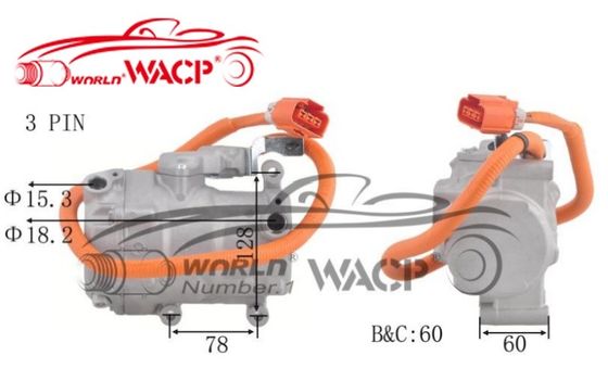 OEM 8837047010 700510539 کمپرسور تهویه مطبوع الکتریکی ES18C برای تویوتا برای Priusi W1 W2 1.5 WXHB002