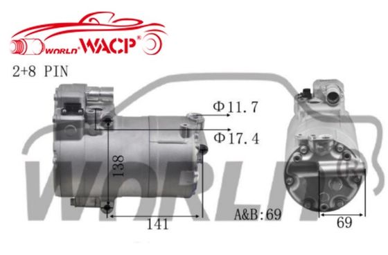 64526998210 کمپرسور اتومبیل الکتریکی AC برای BMW 2/3/5/7/I3/I8 مینی کانتریمن WXHB019A